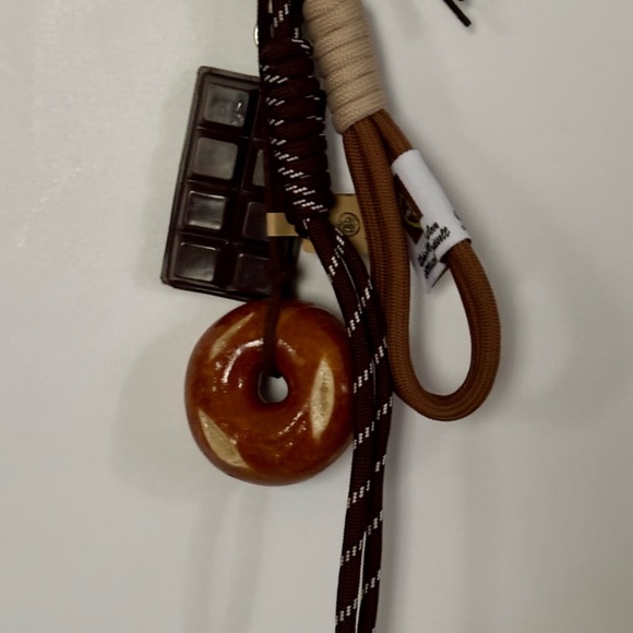 Accessories - Brown and Black Keychain with Donut and Chocolate Charms